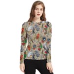 Tattoo Pattern Women s Long Sleeve Rash Guard