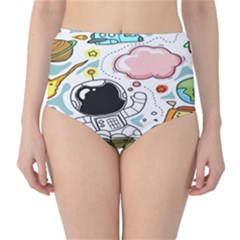 Sketch Cute Child Funny Classic High-waist Bikini Bottoms
