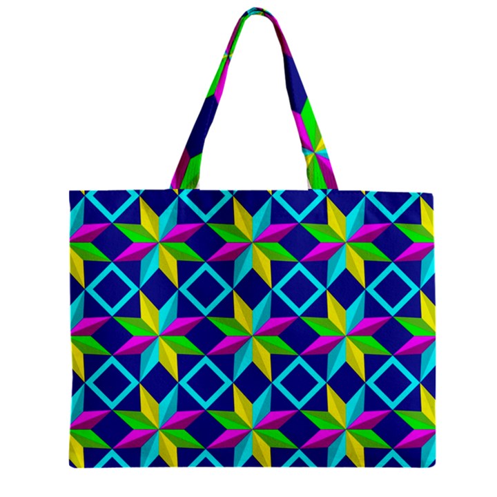Pattern Star Abstract Background Zipper Mini Tote Bag