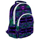 Abstract Pattern Desktop Wallpaper Rounded Multi Pocket Backpack View2