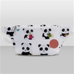 Playing Pandas Cartoons Waist Bag 