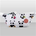 Playing Pandas Cartoons Waist Bag  View2