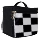 Chess Board Background Design Make Up Travel Bag (Small) View1