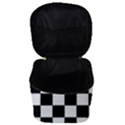 Chess Board Background Design Make Up Travel Bag (Small) View3