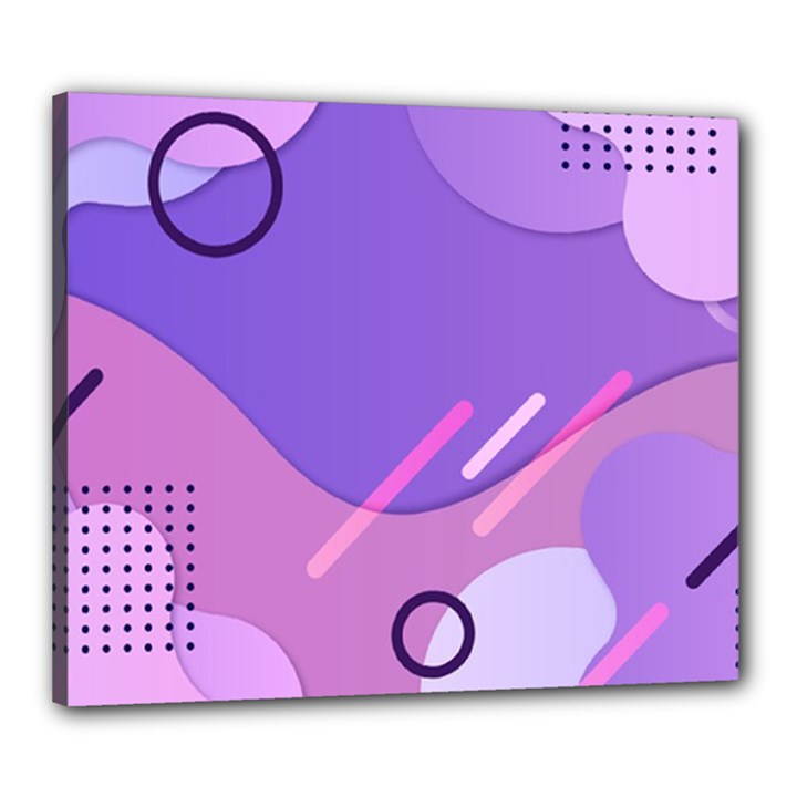 Hand Drawn Abstract Organic Shapes Background Canvas 24  x 20  (Stretched)