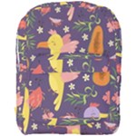 Exotic Seamless Pattern With Parrots Fruits Full Print Backpack