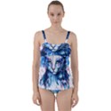Cat Twist Front Tankini Set View1