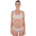 Spiral Geometry Pattern Cross Back Hipster Bikini Set View1