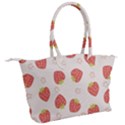 Strawberries Pattern Design Canvas Shoulder Bag View2