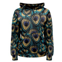 Peacock Feathers, Bird, Spirituality, Symbol, Spiritual, Women s Pullover Hoodie