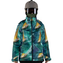 Countryside Landscape Nature Men s Zip Ski And Snowboard Waterproof Breathable Jacket