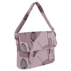 Flowers Pattern Botanical Scrapbook Buckle Messenger Bag