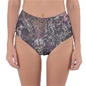 Grapevine Symphony Print Pattern Bk Reversible High-Waist Bikini Bottoms View3