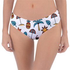 Summer Pineapple Fruit Tropical Reversible Classic Bikini Bottoms