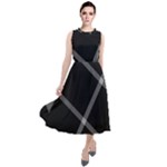 Stripes, Zigzag, Surface, Pattern, Round Neck Boho Dress Stripes, Zigzag, Surface, Pattern, Round Neck Boho Dress