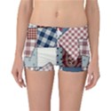 Cloth Patches Texture Macro, Patches Of Cloth Reversible Boyleg Bikini Bottoms View1