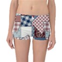 Cloth Patches Texture Macro, Patches Of Cloth Reversible Boyleg Bikini Bottoms View3