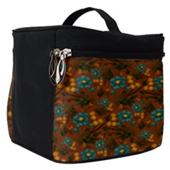 Blue Bloom Bouquet Make Up Travel Bag (small)