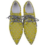 Eyes Pattern Pointed Oxford Shoes