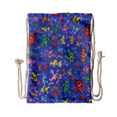 Grateful Dead Dancing Bears Pattern Drawstring Bag (small)