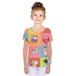 Owls Pattern, Abstract, Art, Desenho Kids One Piece T-Shirt Owls Pattern, Abstract, Art, Desenho Kids One Piece T-Shirt
