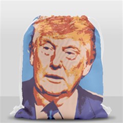Orange Donald Trump Drawstring Bag (small)