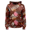 Sweet Food Seamless Pattern Women s Pullover Hoodie View1