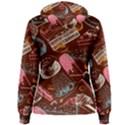 Sweet Food Seamless Pattern Women s Pullover Hoodie View2