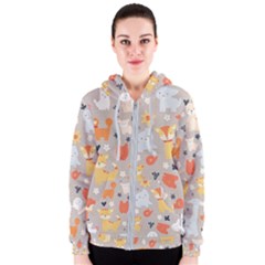 Pet Animal 02 Women s Zipper Hoodie