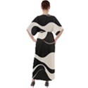 A Minimalist Pattern With Simple Lines And Shapes, Creating A Clean And Modern Aesthetic 06 V-Neck Boho Style Maxi Dress View2