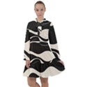 A Minimalist Pattern With Simple Lines And Shapes, Creating A Clean And Modern Aesthetic 06 All Frills Dress View1