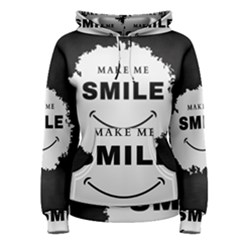 Black And White Simple Make Me Smile T Shirt 20250203 014057 0000 Women s Pullover Hoodie