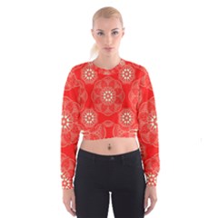 Crimson Current Cropped Sweatshirt