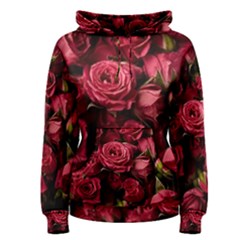 Floral Buds Of Roses Beautiful Flowers Women s Pullover Hoodie
