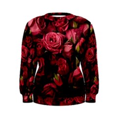 Floral Buds Of Roses Beautiful Flowers Women s Sweatshirt