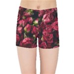 Floral Buds Of Roses Beautiful Flowers Kids  Sports Shorts