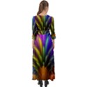 Abstract Colors - , Abstract Colors Button Up Boho Maxi Dress View2