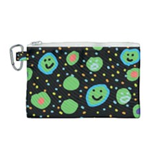 Doodle Dot Drawing Canvas Cosmetic Bag (medium)