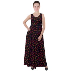Pattern Ha Ha Ha  Abstract Black Dark Doodle Hahaha Pattern Physco Empire Waist Velour Maxi Dress