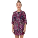 Abstract Art Pattern Design Background Half Sleeve Chiffon Kimono View1