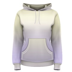 Cream Yellow To Pale Violet Linear Gradient Women s Pullover Hoodie
