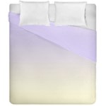 Pale Violet To Cream Yellow Linear Gradient Duvet Cover Double Side (California King Size)