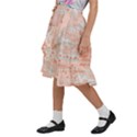 Boho Pattern Kids  Ruffle Flared Wrap Midi Skirt View2