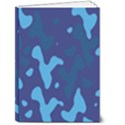 Blue Camouflage Pattern 5  x 7  Hardcover Notebook View1