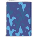 Blue Camouflage Pattern 5  x 7  Hardcover Notebook View2