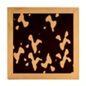 Blue Camouflage Pattern Wood Photo Frame Cube View2