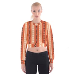 Geometrical Geometric Pattern Cropped Sweatshirt