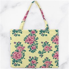 Retro 1880s Flowers Pattern 8 Mini Tote Bag