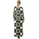 Royal Fractal Pattern Maxi Chiffon Beach Wrap View2
