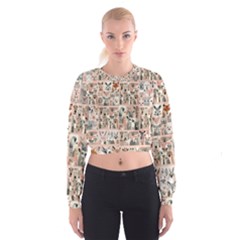 Mix Animals Cropped Sweatshirt